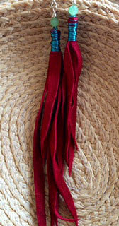 Southwestern Recycled Leather Tassels