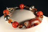 Sterling Silver and Apricot Bracelet