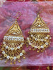 18K Gold Over Sterling Long Chandelier Earrings