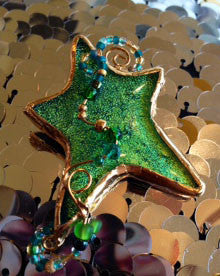 Star Dichroic Glass Pin