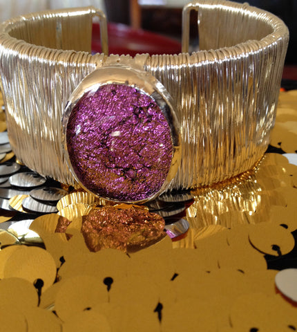 Passion Pink Dichroic Cuff