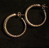 Hand Hammered Sterling Silver Hoops