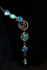 Turquoise Dichroic Glass Collar Necklace