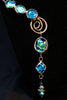 Turquoise Dichroic Glass Collar Necklace