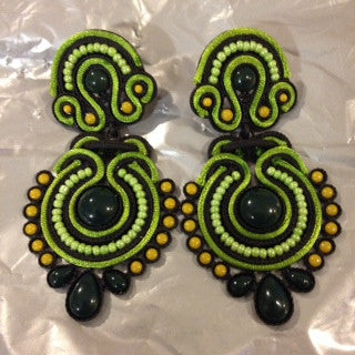 Green Earrings