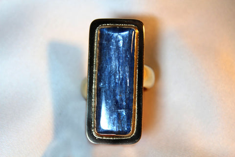 Cobalt Kyanite  Ring
